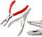 OdontoMed2011 Bead Capture Ring Opener & Closer W/PVC Red Set - Ball Closure Body Piercing Tool Tattoo Stainless Steel 2 Ring Opening and Closing Pliers Ring Opener Plier