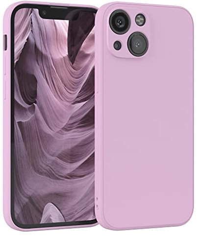 EAZY CASE - Silikonhülle für iPhone 13 Mini Hülle Silikon Case Violett weich stoßfeste Handyhülle iPhone 13 Mini Schutzhülle mit Kameraschutz Dünn Premium Schutz Cover TPU Phone Bumper in Flieder
