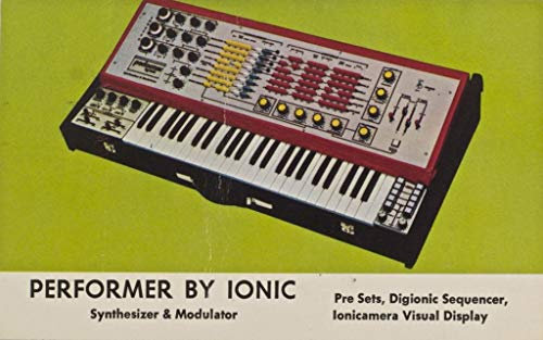 Fabulous Poster Plakat Vintage Synth Performer By Ionic Synthetizer Analog