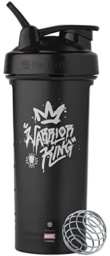 BlenderBottle Marvel Classic V2 Shaker Bottle Perfect for Protein Shakes and Pre Workout, 28-Ounce, Warrior King