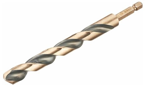 DeWalt Black and Gold Hex Impact HSS Drill Bit 12mm Pack of 1
