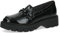 CAPRICE Damen Loafer mit Plateau Memotion Lack Business Slippers Weite G, Schwarz (Black Naplak), 41 EU