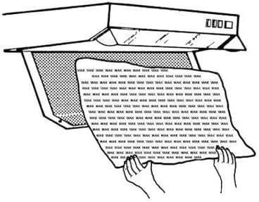  2X Dunstabzugshaube Flachfilter, 57x54cm, 1mm dick, Universal Filter Dunstabzugshaube zuschneidbar, mit Sättigungsanzeige, starke Filterleistung