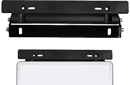 Facynde Kennzeichenhalter | Drehbare Schutzabdeckungshalterung,Kohlefaser-Halterungsrahmen, rostfrei, für Auto, Motorrad, LKW