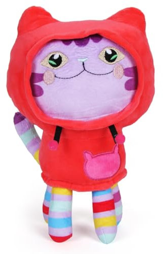 Zaloife Plüschtier Katze, Katze Kuscheltier Plush 25cm, Felsen DJ Stofftier Plüsch Puppe Geschenk für Kinder