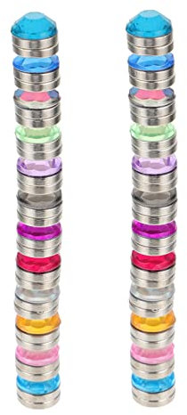 STOBOK 24pcs Wine Glass Identifier Martini Tumbler Magnetic Wine Glass Charms Identifiers for Glass Cup Champange Glasses Cocktail Halloween Mugs Glass Recognizers Beer Mug Acrylic Drinks