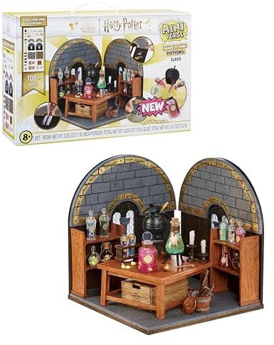 MGA's Miniverse Make It Mini Potions Class - Harry Potter Mini Objets de Collection, + de 100 Pièces, DIY, Jeu de Résine, Répliques de Potions, Collectionneurs et Enfants de 8 Ans et +, NON COMESTIBLE