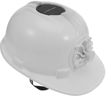 Gatuida Solar Schutzhelm Mit Ventilator Stoßfester Bauhelm Für Arbeit Im Freien Solarbetriebener Belüftungshelm Mit Sonnenschutz Herren Bauarbeiterhelm