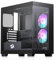 Redragon GC218M Gaming Back-Mounted PC Case, M-ATX Computer Chassis w/ 2 x 120mm Fans Pre-Installed & High Airflow Perforated Panels, 270° Full View, Easy Cable Management, Black