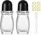 Apstaqeoo 2Pcs 50Ml Empty Glass Roller Bottles For Essential Oils, Deodorant Roll on Bottles Perfume Rollerball Bottle, Refillable Travel Deodorant Container with Dropper/Label for Fragrance Cosmetic