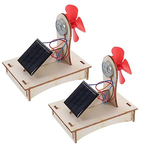 SOPOTUTU 2 Sätze Solar Fan Experiment Teiliges DIY Solarprojekt für Lehrreiche Bastelmaterialien für Einfach zu Montieren Fördert Verständnis für Wissenschaftliche Experimente