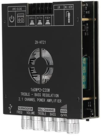 CHICIRIS ZK HT21 Power Amplifier Board Stable Performance 2.1 Channel 100W Safety Protection for HIFI Loudspeaker System