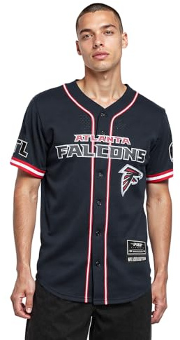 Pro Standard Herren Mens NFL Mesh Poly Mesh Button Down Mesh Top T-Shirt