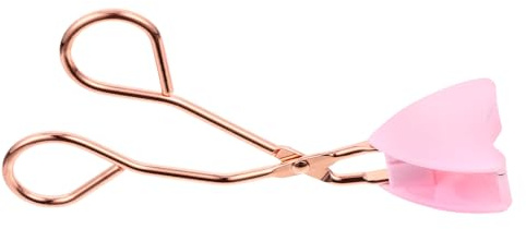 CIYODO Magnetische Wimpernzange aus Edelstahl Kompakt für Damen und Mädchen Make Up Werkzeug für Künstliche Wimpern Reise Alltagseinsatz Roségoldfarbener Griff