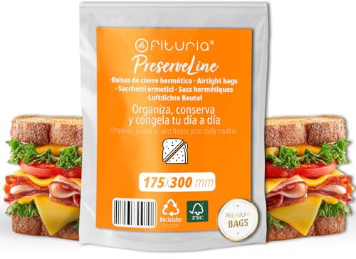 Sacs À Sandwich 175×300 mm Alimentaires Hermétiques, Sachets Réutilisables Pour Sandwichs, Snacks Et Repas, Idéals Pour École, Travail Et Transport Des Aliments – Ofituria (100 Sacs)