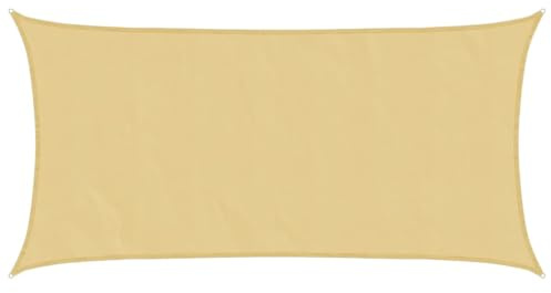 ULUYYUC Tenda parasole rettangolare, 6 x 3 m, in poliestere Oxford, protezione dal vento, per giardino, terrazza, piscina, cortile, campeggio, picnic