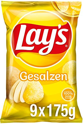 Lay's Gesalzen, 9 x 175 g