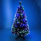 Sandal Stars 3ft, Green Artificial Fibre Optic Christmas Xmas Tree with Multi LED Source 90cm,