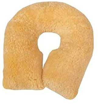 Premium Anti-Dekubitus-Kissen : Hufeisen : Lammfell : Naturwolle