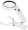 Standlupe 5X 11X mit 8 Licht USB Leselupe Faltbar Tischlupe Lupenleuchte mit LED Lupenlampe Verstellbare Arbeitslupe und Millimetermaß Vergrößerungsglas für Senioren,Inspektion,Reparatur, Handarbeiten