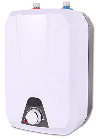 Calentador de agua eléctrico sin tanque, 110 V, 1500 W, 8 L/2.11 galones, mini calentador de agua instantáneo para cocina, hogar, 55 ℃-70 ℃ bajo demanda debajo del fregadero con nivel IPX4 a prueba de