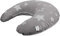 Bio Stillkissen Stillmond mit Bezug 100% Bio-Baumwolle (kbA), Kapok Füllung, Sterne Grau
