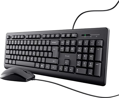 Trust Teclado Raton TKM-250 USB SILENCIONSO AMBIDIESTRO Black 23975