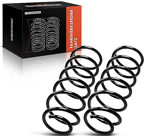 Frankberg 2x Federn Fahrwerksfeder Vorderachse Kompatibel mit Derby 86 1979-1981 Polo 86 1979-1981 Polo 80 86C 1981-1994 Replace# 867411105952