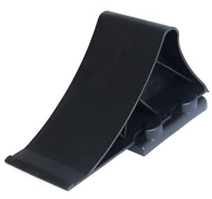UNITRAILER Cale de Roue Plastique avec Support pour Remorque – Blocage Antidérapant pour Véhicules, Remorques et Caravanes - Léger, Durable et Compact avec Poignée Ergonomique