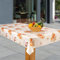 laro Wachstuch-Tischdecke Abwaschbar Garten-Tischdecke Wachstischdecke PVC Plastik-Tischdecken Eckig Meterware Wasserabweisend Abwischbar, Muster:Herbstblätter braun - orange, Größe:100x120