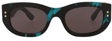 GUCCI Womens GG1215S Sunglasses, Havana-Havana-Grey, 51