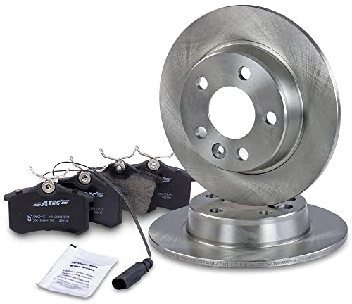 ATEC Germany Bremsenset Hinterachse inkl. Bremsscheiben Ø 268 mm Voll + Bremsbeläge Hinten Kompatibel mit FORD GALAXY Mk1 (WGR), SEAT ALHAMBRA (7V8, 7V9), VW SHARAN (7M8, 7M9, 7M6)