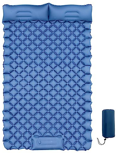 QWORK® luftmatratze selbstaufblasend, Camping matratze, isomatte Outdoor, für Camping, wandern, 200 * 120 * 9cm