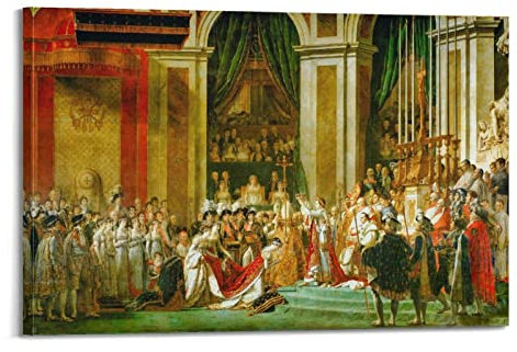 HAATTI Die Krönung von Napoleon von Jacques-Louis David Giclée-Papier-Poster, helle klare Reproduktion, Wandkunst, Gemälde, Leinwanddrucke, Kunstwerke, Schlafzimmer, Wohnzimmer, Dekoration, 30 x 45 cm
