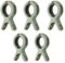 Lot de 5 grandes pinces à serviette de bain - Coupe-vent - En plastique - Coupe-vent - Pour chaise longue, piscine, chaise, linge - 5 pièces - Vert