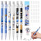 AUAUY 6PCS Niedlich Druckbleistifte, Bleistiftminen 0,5MM Druckbleistift Set mit 1 Box Ersatzminen und Radiergummis, Wiederverwendbar Automatische Mechanische Stifte für Das Schreiben Malen Skizzieren