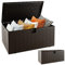 COSTWAY Coffre de Rangement Extérieure en HDPE 492L, Grande Boîte de Rangement avec Couvercle Verrouillable, pour Ranger des Oreillers Outils Jouet Accessoires (127 x 73 x 64 cm)