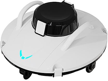 Robot Pool Cleaner Cordless with LED Indicator Robot Vacuum Cleaner Automatic Cleaning Machine for Swimming Pool