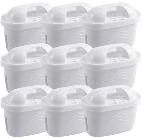 ICEPURE Wasserfilter Kompatibel mit Brita Maxtra+, Maxtra Plus,Mavea,Anna Duomax,9 Stück