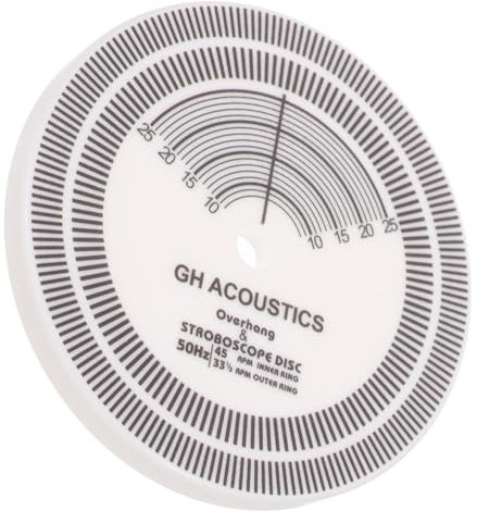 VINTORKY Schallplatten Plattenspieler Winkelmesser Geschwindigkeitsmesser Für Schallplatten Stroboskopscheibe Runde Stroboskopscheibe Schallplatten-Stroboskopscheibe Plattenspieler