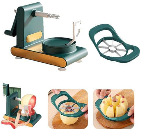 Pelador de salida Pelador de manzanas, pelador de frutas imprescindible para el hogar, pelador de frutas y verduras multifuncional para patatas, manzanas, naranjas
