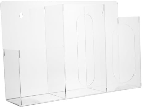 Acryl Aufbewahrungsbox für Tücher, Masken und Handschuhe, Wandmontage