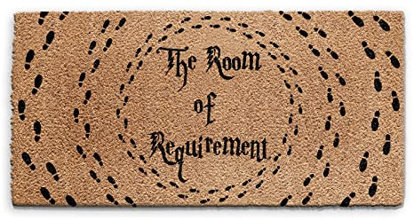 Room of Requirement Doormat (90cm x 180cm) Medium, Harry Potter Inspired Front Door Mat, Coconut Core Fibre Heavy Duty Mat, Rug, Welcome Indoor Natural Coir Mat, Extra Wide