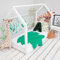 Hausbett 70x160 Weiß - Bell - Kinderbett mit Lattenrost - Stabiles Bett für Kinderzimmer - Gemütlich Kinderbett Mädchen - Solid Kinderbett Haus