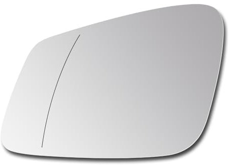 SENZEAL Spiegelglas Links Fahrerseite Beheizbar mit Trägerplatte für BMW F01 F07 F10 F11 F20 F21 F22 F30 F31 F32 F34 F36 i3 51167285006 51167285005 Außenspiegel Glas Ersatz (Links)