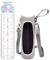 DEARRAY 1l / 1 Liter Trinkflasche Glas mit Strohhalm & Zeitmarkierung 1000ml Motivation Uhrzeit Glasflasche Sport Wasserflasche mit Schutzhülle und schultergurt