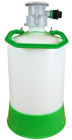 ich-zapfe.de Reinigungsfass für Bierleitungen, Reinigungs-Set für Zapfsysteme 5 l, Wasserhahnkopf: Typ M