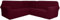 KFDZSW Ecksofa überzug, Sofabezug L Form 3-teilig Stretch Anti-rutsch Waschbar Sofa Überzug, Relaxsessel Ecksofahusse Für Sektionalsofa Möbelschutz (Rot,7-Sitzer)