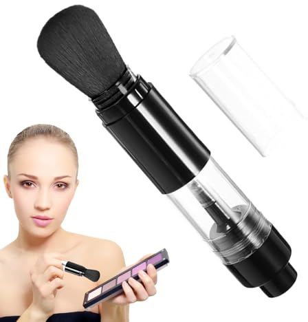 Pinceau à poudre rechargeable – Pinceau de maquillage à poudre rechargeable | Pinceau à poudre réutilisable | Pinceau à poudre antistatique | Outil applicateur de pinceaux de maquillage portable pour