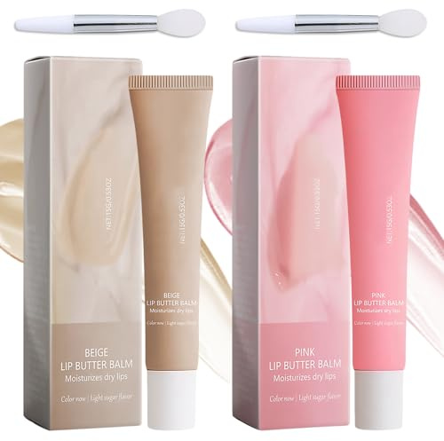 Summer Lip Butter Balm, Conditioning Lip Mask for Instant Moisture Lip Balm for Dry and Chapped Lips Summer Moisturizing Natural Lip Balm Locks in Moisture Moisturizes Brightened for Men and Women